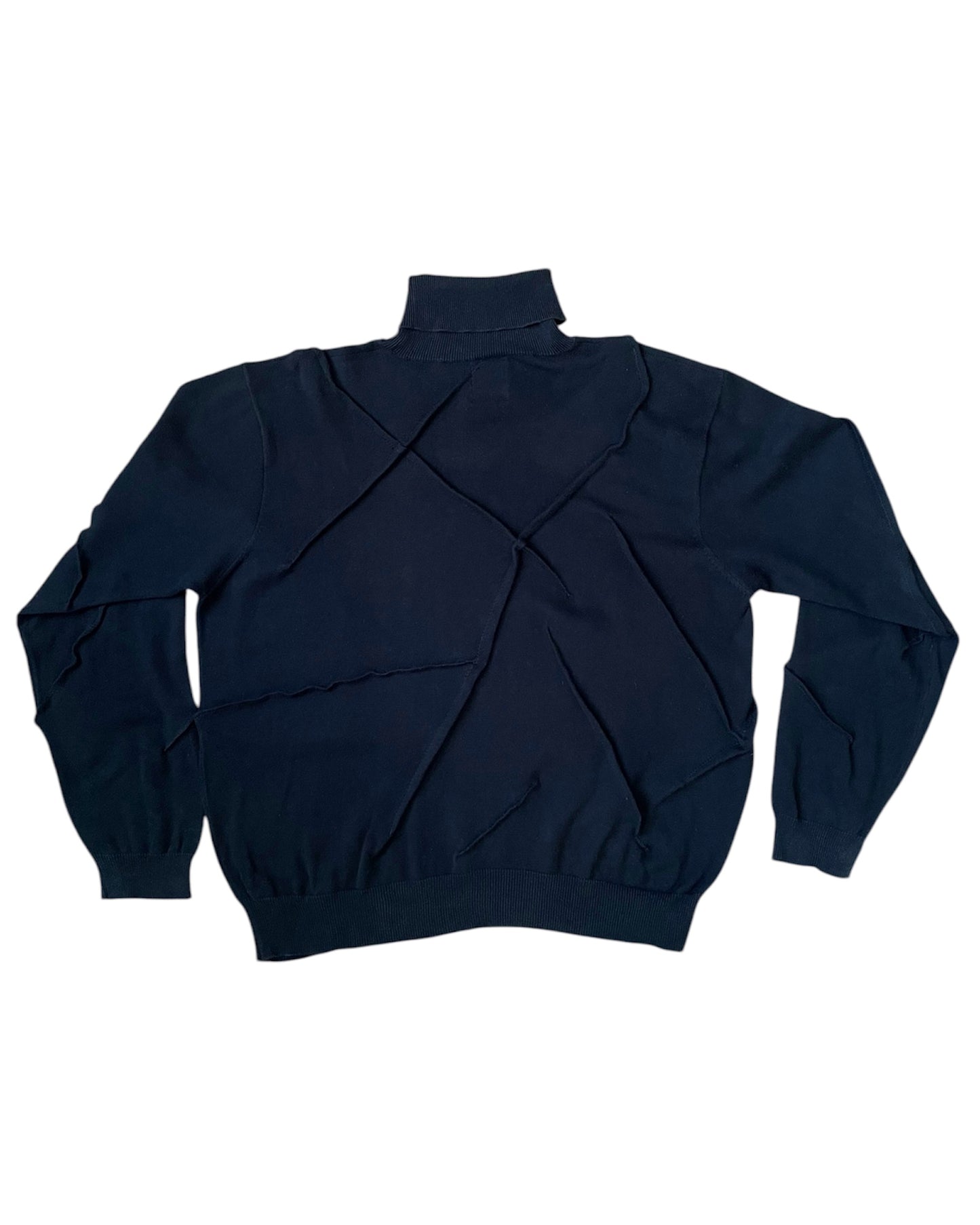 CHUNKY WRINKLE KNIT SWEATER