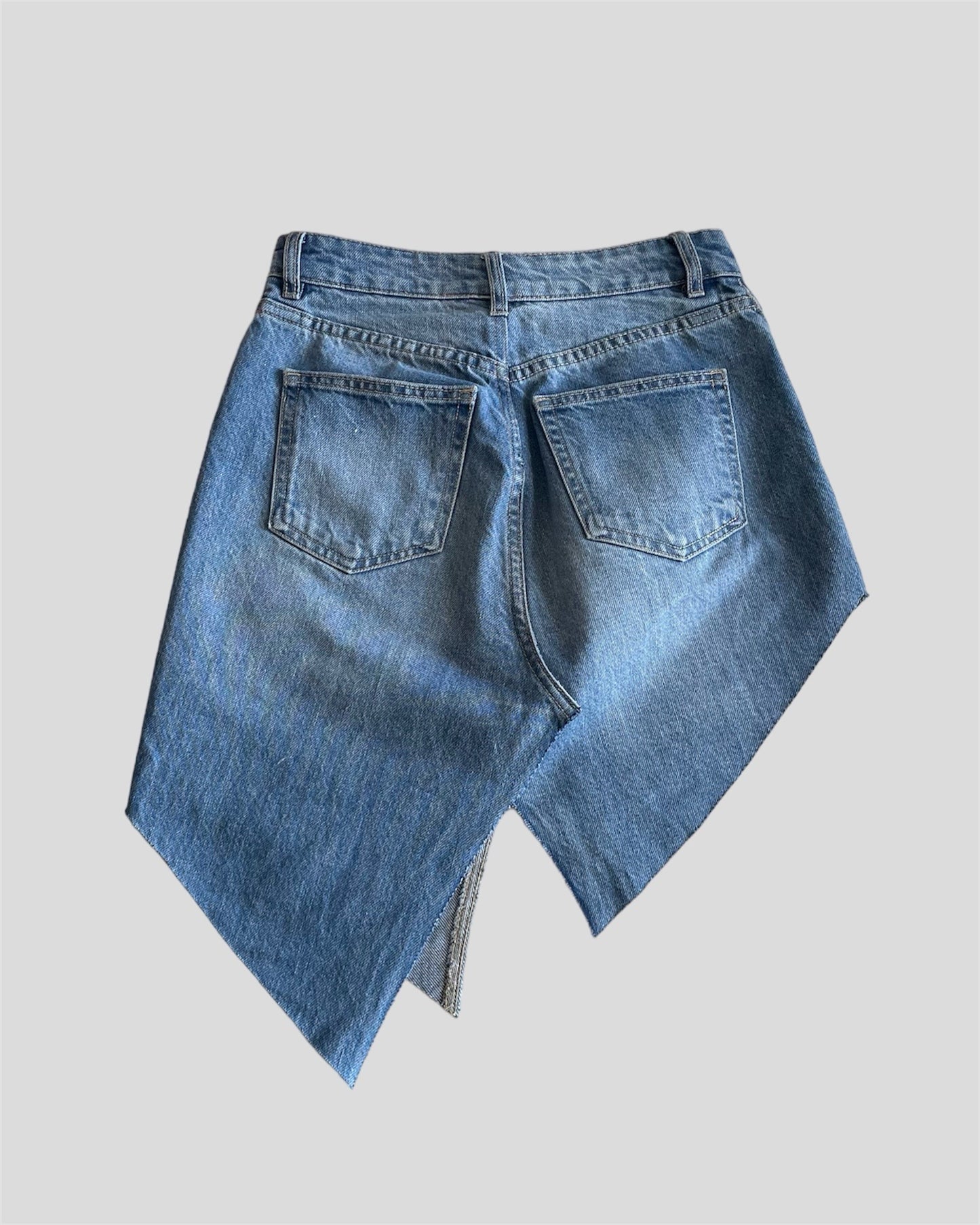 ASYMMETRICAL DENIM SKIRTS