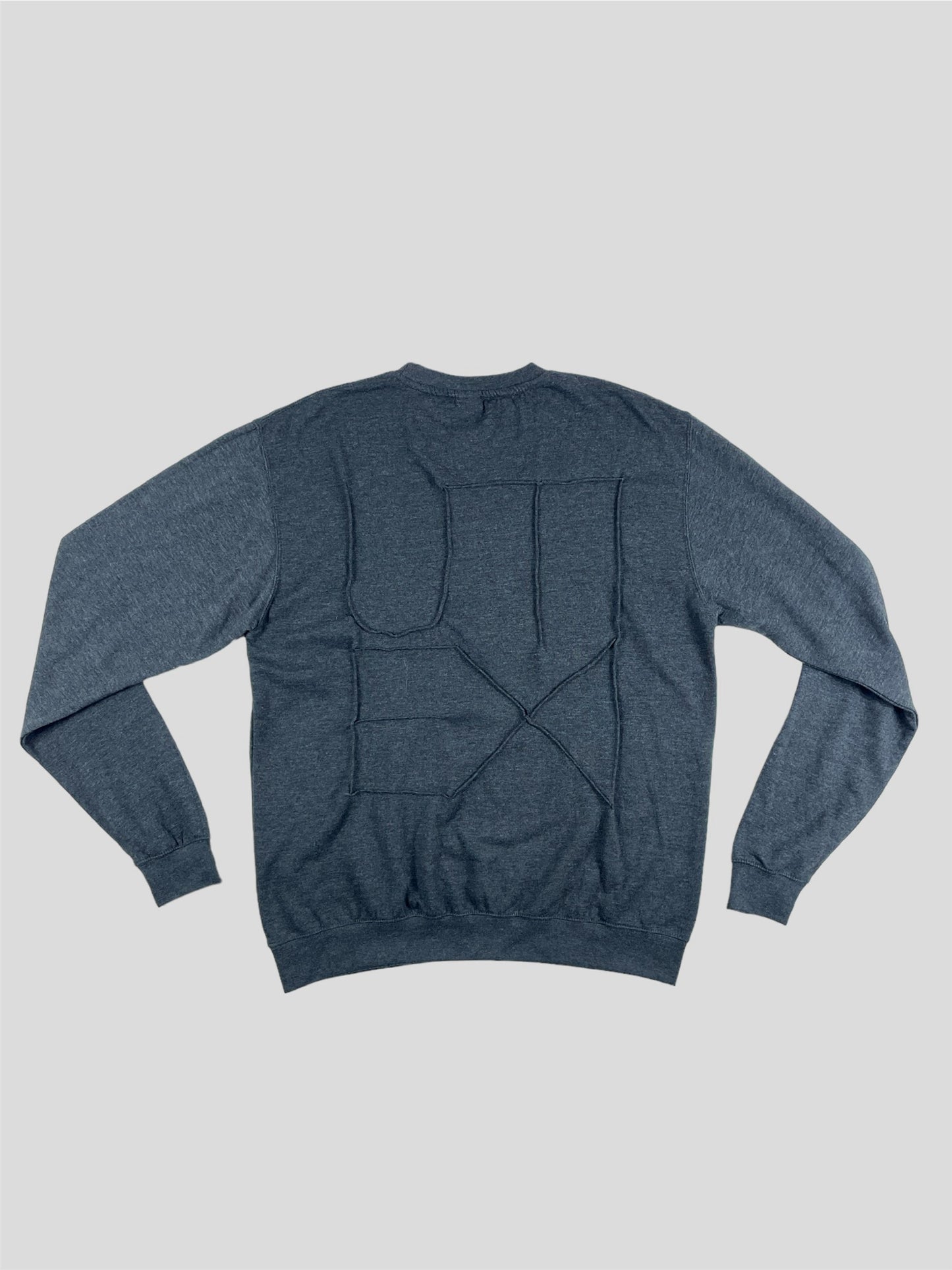 'UTI EXI' LOGO WRINKLE SWEATER ANTHRACITE