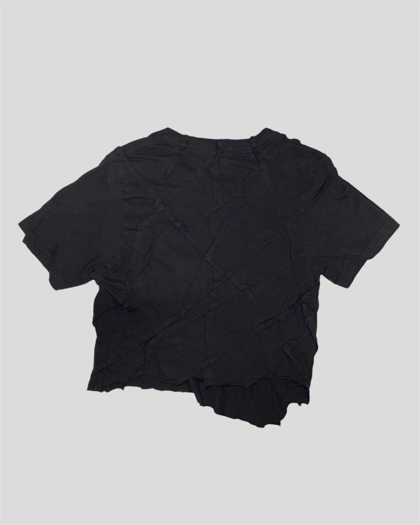 OPEN CUT TEE BLACK