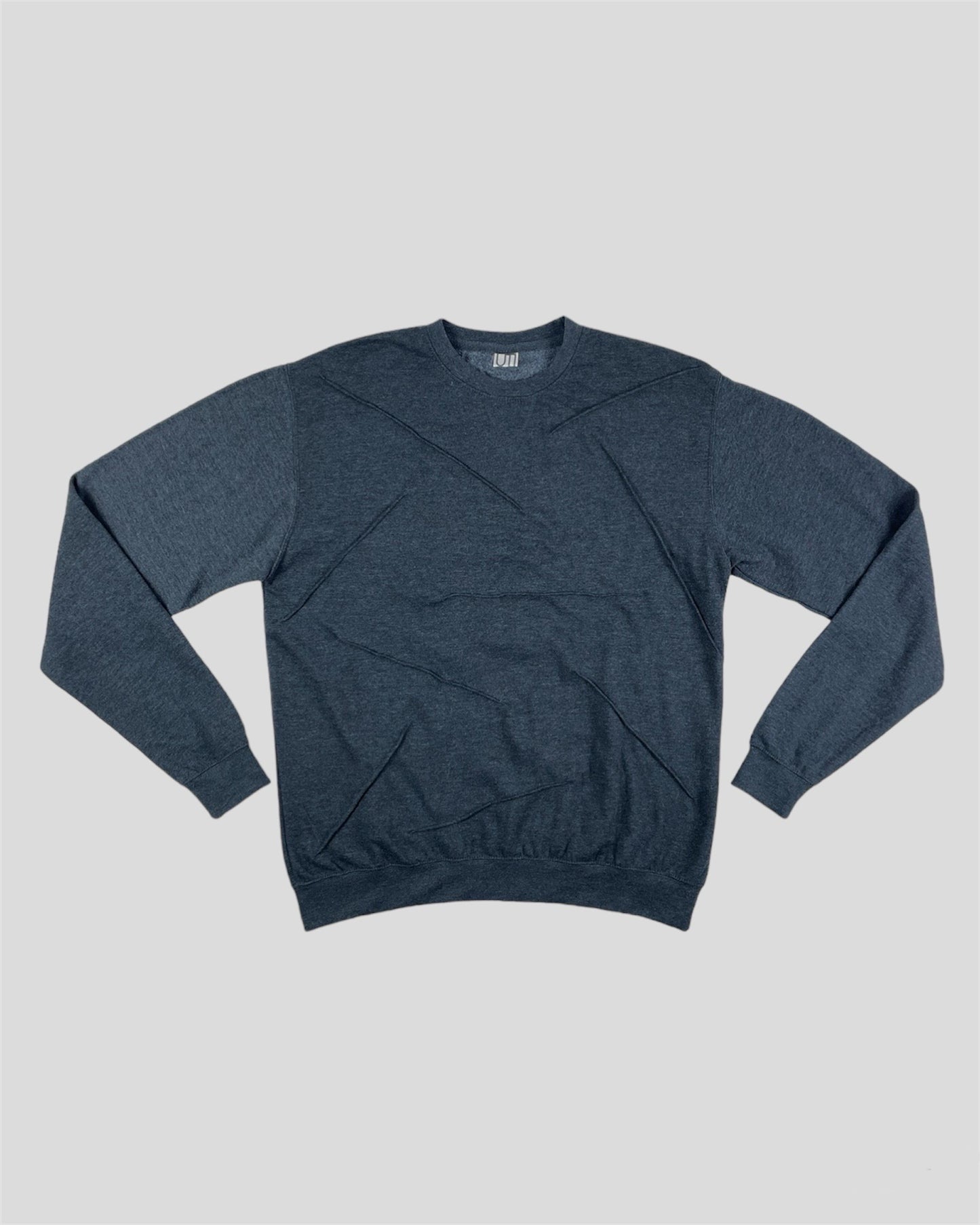 'UTI EXI' LOGO WRINKLE SWEATER ANTHRACITE