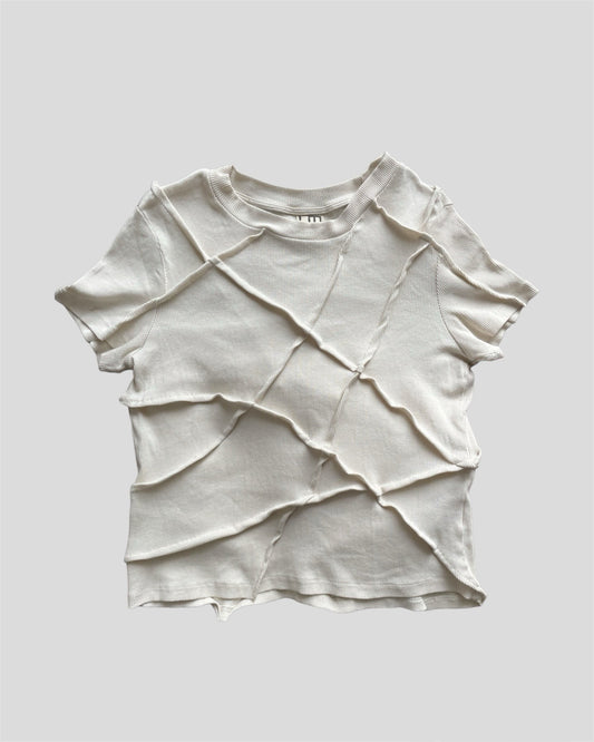 CREAM WRINKLE SHIRT