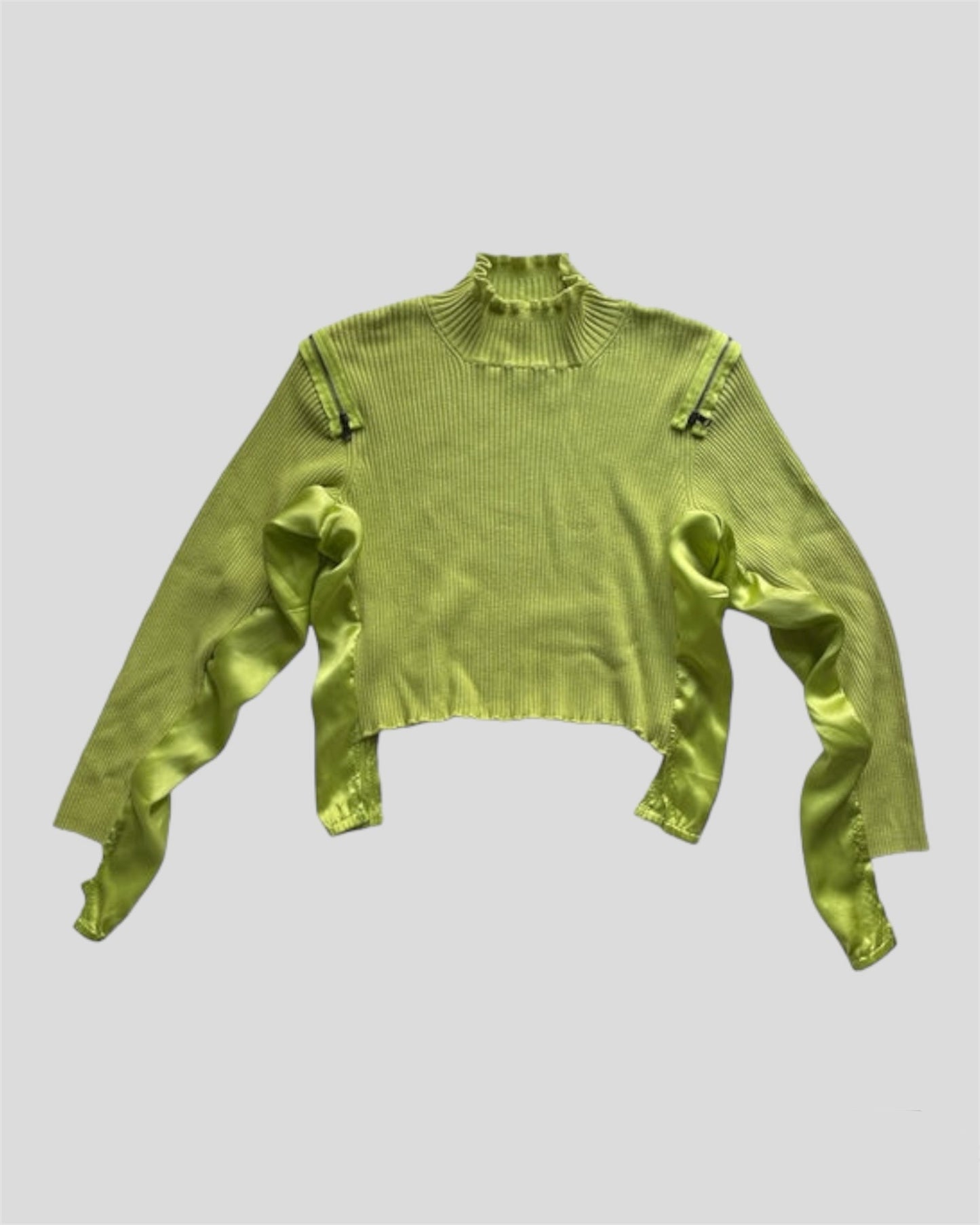 LIME GREEN TURTLENECK