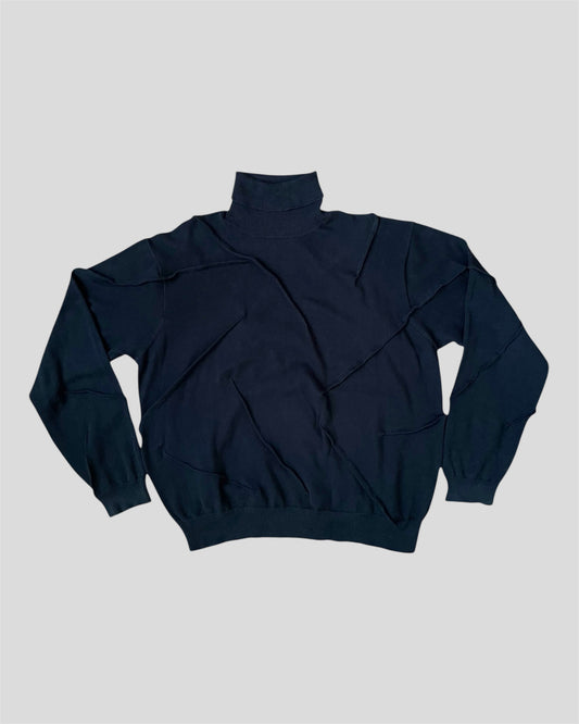 CHUNKY WRINKLE KNIT SWEATER