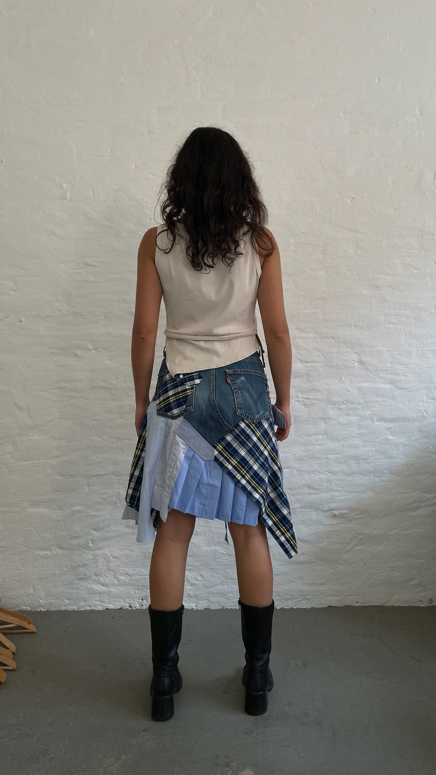 ASYMMETRICAL SHIRT-SKIRT