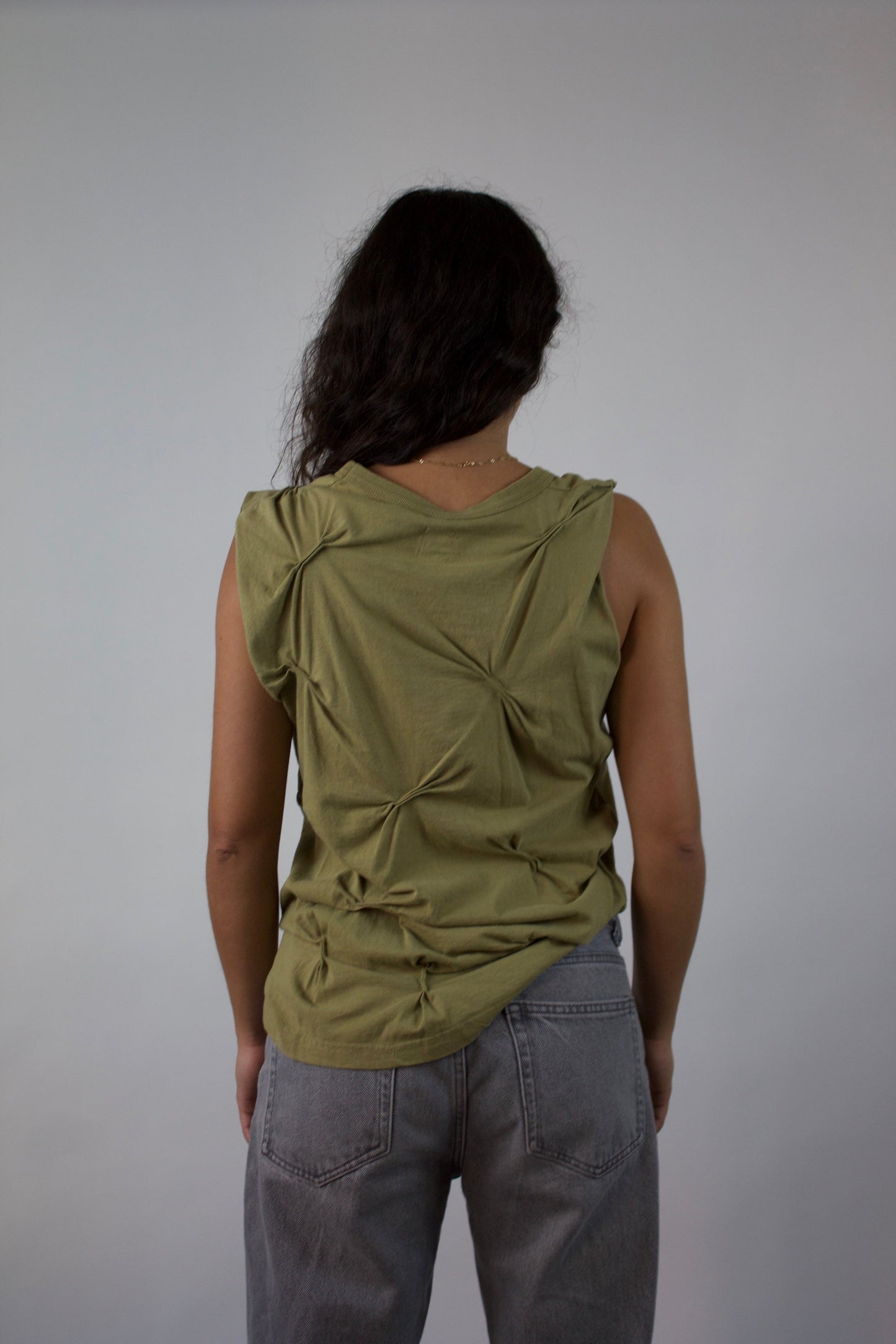 GREEN BUTTERFLY TANKTOP